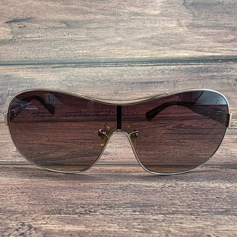 Coach S1020 Brown Shield Wrap Sunglasses Frames Only 59-16-125
